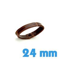 Passant Faux cuir Brun 24 mm de bracelet 