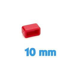 Passant de bracelet 10 mm  - Rouge