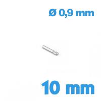 Clavette avec moletage diamètre 0,9 10mm pour bracelet 