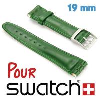 Bracelet Swatch Skin Cuir Vert 19mm