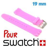 Bracelet montre Swatch silicone 19mm