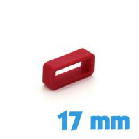 Loop de montre Silicone 17 mm  - Rouge