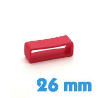Loop de montre Silicone Rouge 26 mm 