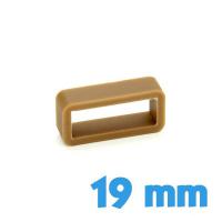 Loop bracelet Silicone 19 mm  - Brun