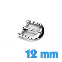 12 mm argent Fermoir ardillon acier