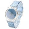 Montre fond bleu paillettes femme pas chère