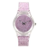 Montre rose paillette femme