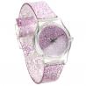 Montre rose paillette femme