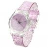 Montre rose paillette femme