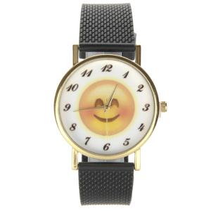 Montre Smiley timide joues rouges