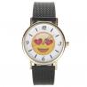 Montre coup de foudre coeur Smiley emoji