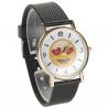 Montre coup de foudre coeur Smiley emoji