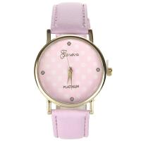 Montre analogique rose femme