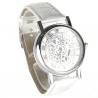 Montre squelette homme blanche