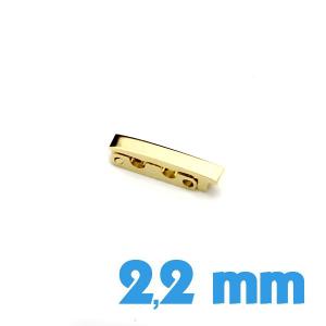 Petite boucle dorée clip acier inoxydable pour bracelet montre