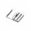 20 Bélières Clip En Métal Argenté Rhodium - 15x6 Mm - Idéal Pour Bijoux Et Créations
