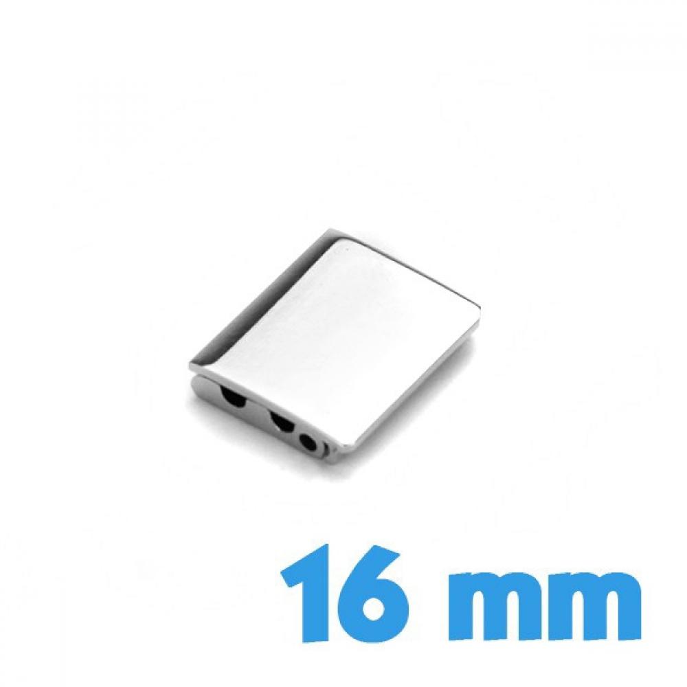 Lot De 10 Fermoirs à Clips Argent 16x3 Mm - Marque Preciosa, Port Gratuit, Fabriqué En France
