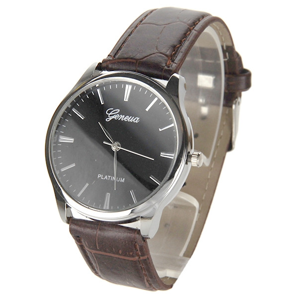 Montre Geneva Argentée Pour Homme - Mouvement Mécanique Manuel - Neuf Sans étiquette