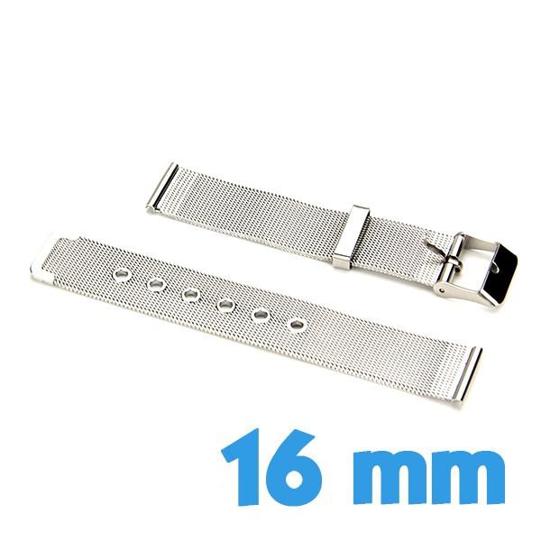 Bracelet Montre Maille Milanaise 20mm – Acier Inoxydable Argenté (fabrication Française)