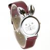 Montre oreille de lapin bracelet rouge femme