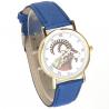 Montre animal couleur bleu