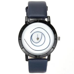 Montre design futuriste filaire bleu