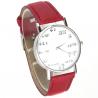 Montre bracelet rouge homme et femme mathématiques