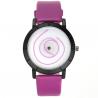 Montre bracelet fushia futuriste