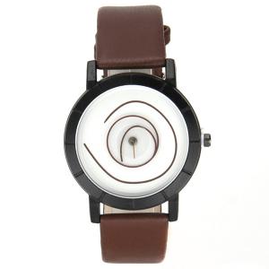 Montre moderne femme et homme marron