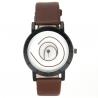 Montre moderne femme et homme marron