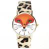 Montre bracelet léopard illustration renard