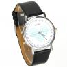 Montre quartz cadran coeur bracelet noir