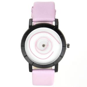 Montre cuir rose tendance