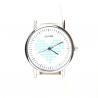 Montre amour coeur cuir blanc