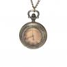 Pendentif montre vintage chaine dorée 80 cm