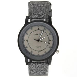 Montre analogique sport bracelet gris cuir homme