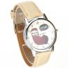 Montre femme sable bracelet cuir