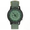 Montre verte homme originale bracelet résistant