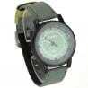 Montre verte homme originale bracelet résistant