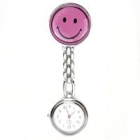 Montre infirmière smiley emoji rose