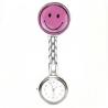 Montre infirmière smiley emoji rose