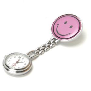 Montre infirmière smiley emoji rose