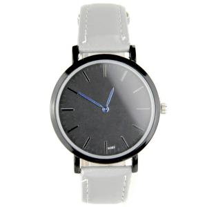 Montre jeune homme classe bracelet cuir gris