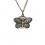 Pendentif montre collier papillon