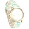 Montre analogique femme avec motif imprimé sur bracelet