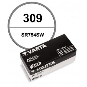 10 Batteries montre Varta 1,55 V 309 alcaline