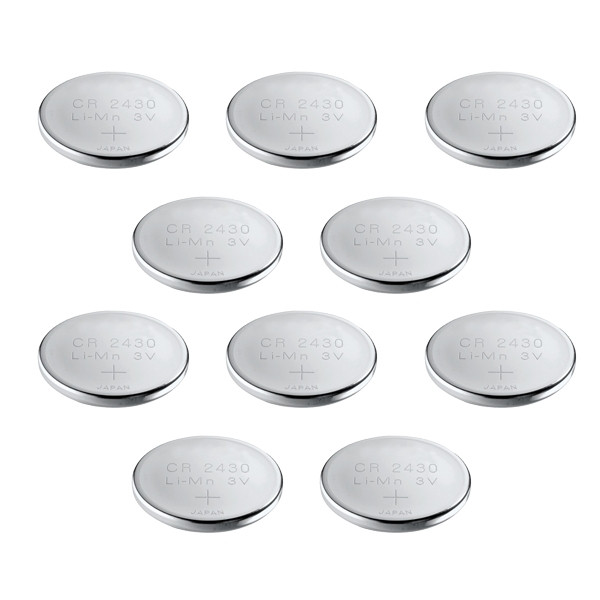 Piles Bouton CR2430 Au Lithium - Lot De 10, 3V, 285 MAh, Pour Appareils électroniques (montres, Calculatrices, Etc.) - 12