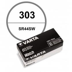 Pack de 10 Batteries 1.55 V 303 Varta alcaline pour montre