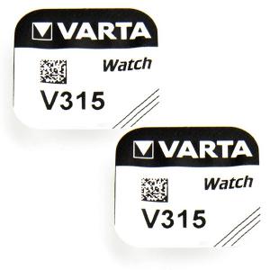 2 Batteries de montre 1.55 V 315 Varta alcaline