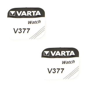 2 Piles pour Montre SR626SW - 377 Varta 1,55 V